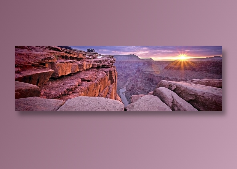 阳光石头山峦山水风景图片