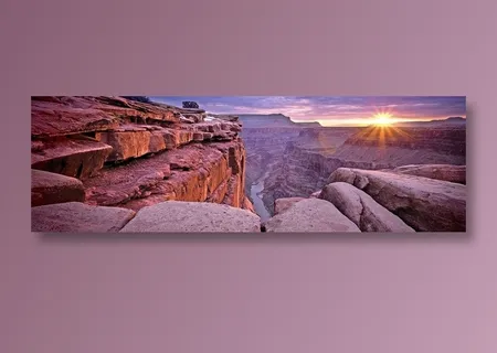 阳光石头山峦山水风景图片