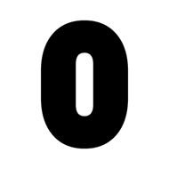 黑色数字0 PNG免抠(190x190)