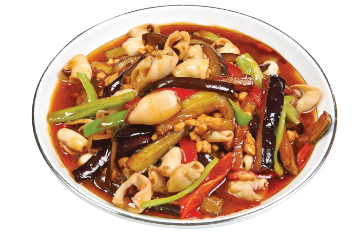 炒菜蔬菜茄子