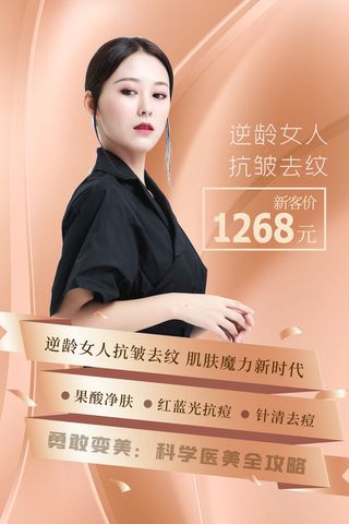 医美海报抗皱祛纹