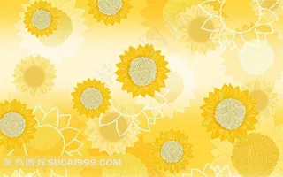 向日葵花纹壁纸