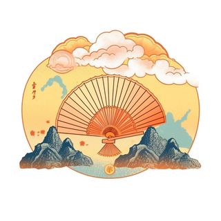 国潮扇子