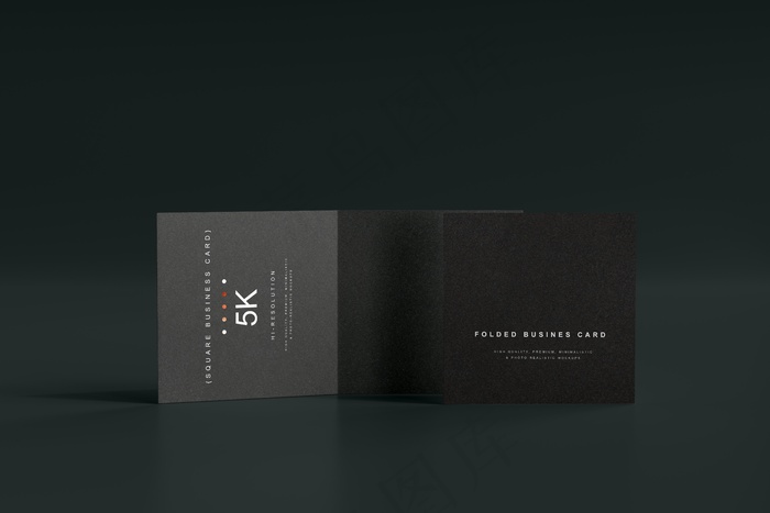 高端暗黑文具类文创VI样机模板