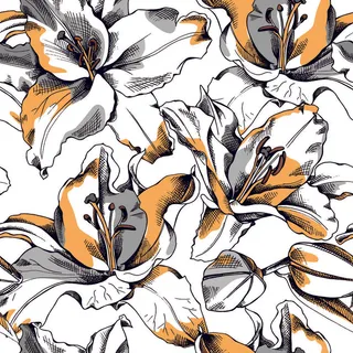 花卉唯美手绘花朵面料纹理手机壳布料面料印花服装矢量图案素材 花卉唯美手绘花朵面料纹理手机壳布料面料印花服装矢量图案素材