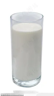 饮料特写-杯中牛奶