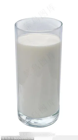 饮料特写-杯中牛奶