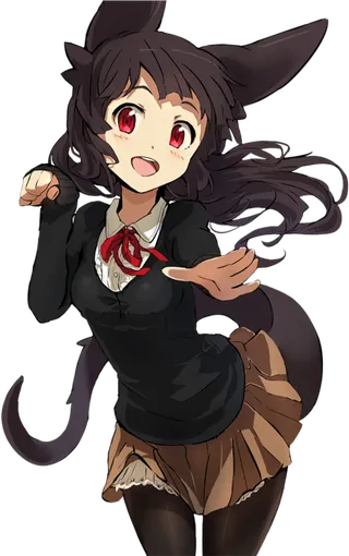 黑色猫女郎可爱素材人物