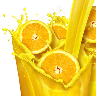 橙汁橙子饮品摄影