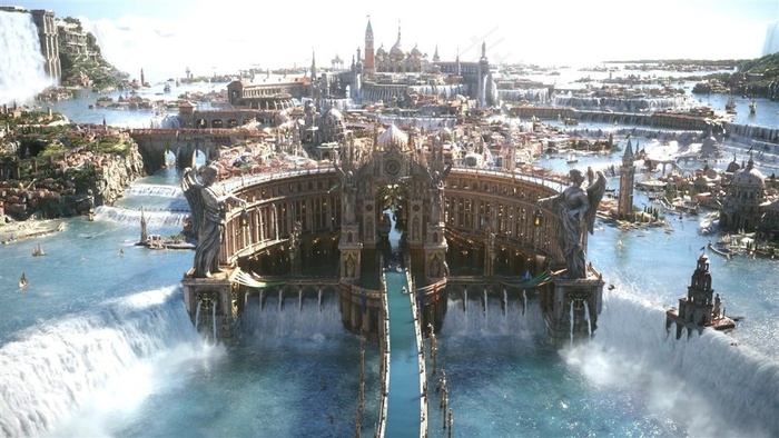 海上城市全景