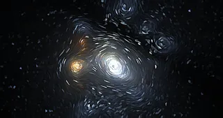 梵高星空质感的太空宇宙底纹背景