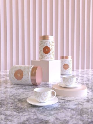 高端品牌茶叶包装盒纸袋智能贴图样机产品效果图展示PSD素材模板