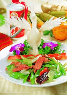 0911XC-139西芹蜜豆炒爽肉