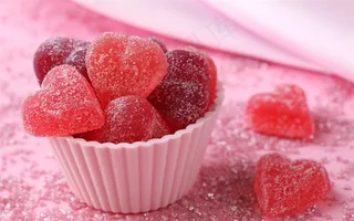 心形美味糖果图片