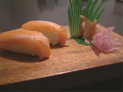 三文鱼寿司サ-モ握り日式韩式美食素材图片 三文鱼寿司サ-モ握り日式韩式美食素材图片
