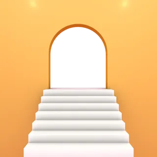 电商促销节日素材带阶梯的门免扣素材