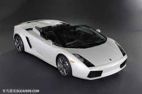 超级跑车-白色的兰博基尼