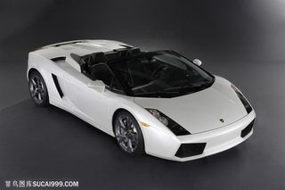 超级跑车-白色的兰博基尼