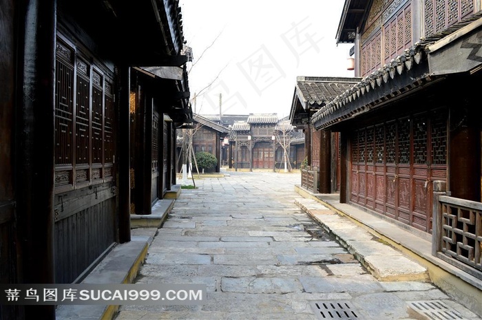 常州春秋淹城的古代街道