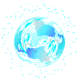 科技地球互联网科技线条立体矢量素材png