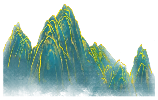 中国风山水祥云PNG免扣素材