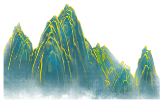 中国风山水祥云PNG免扣素材
