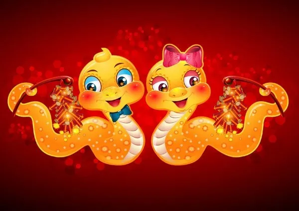 可爱蛇放鞭炮