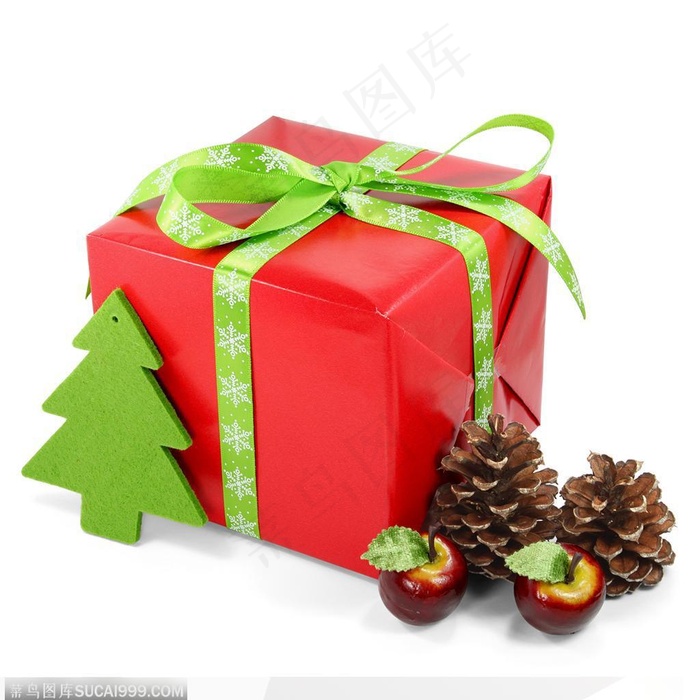 红色圣诞礼物盒