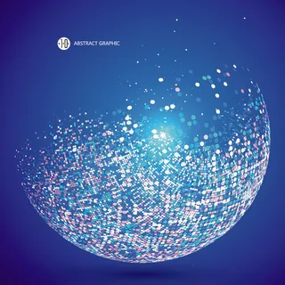 几何抽象粒子线条光线科技感网页banner展板背景AI矢量设计素材