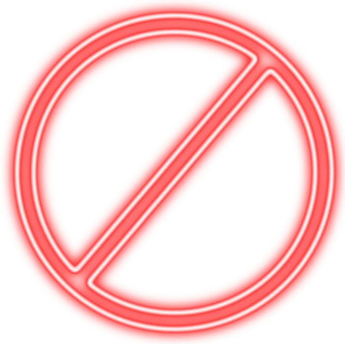 红色禁止符号光芒素材