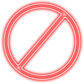 红色禁止符号光芒素材