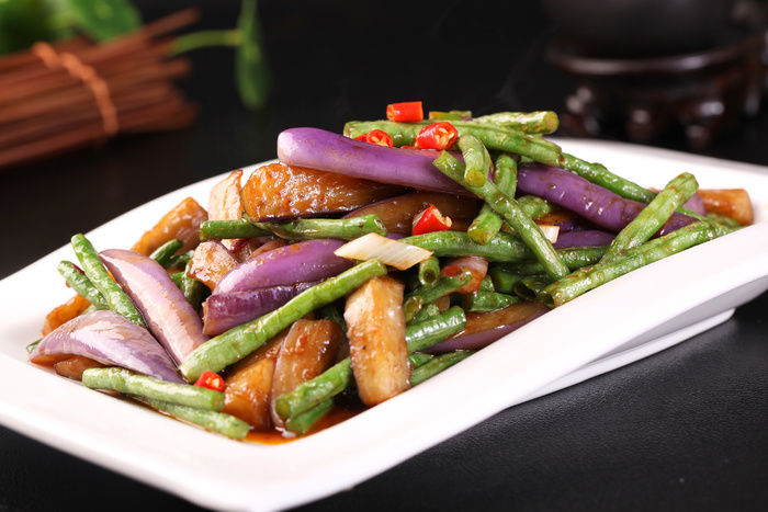 豆角炒杭茄 (2)