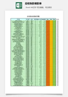 应收账款催款单excel模板 应收账款催款单excel模板