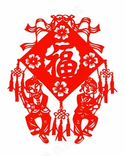 福剪纸 剪纸风元素