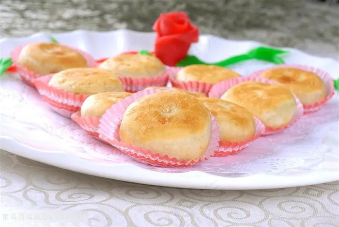 香煎鲜藕饼的美食图片
