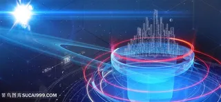 创意星空信息科技背景