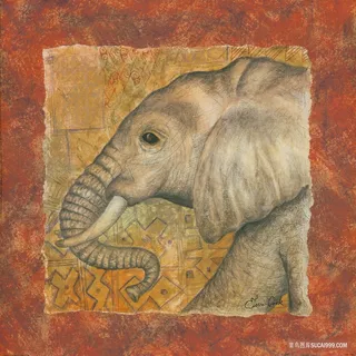 唯美大象高清艺术油画