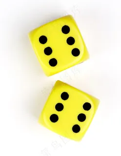 黄色骰子图片