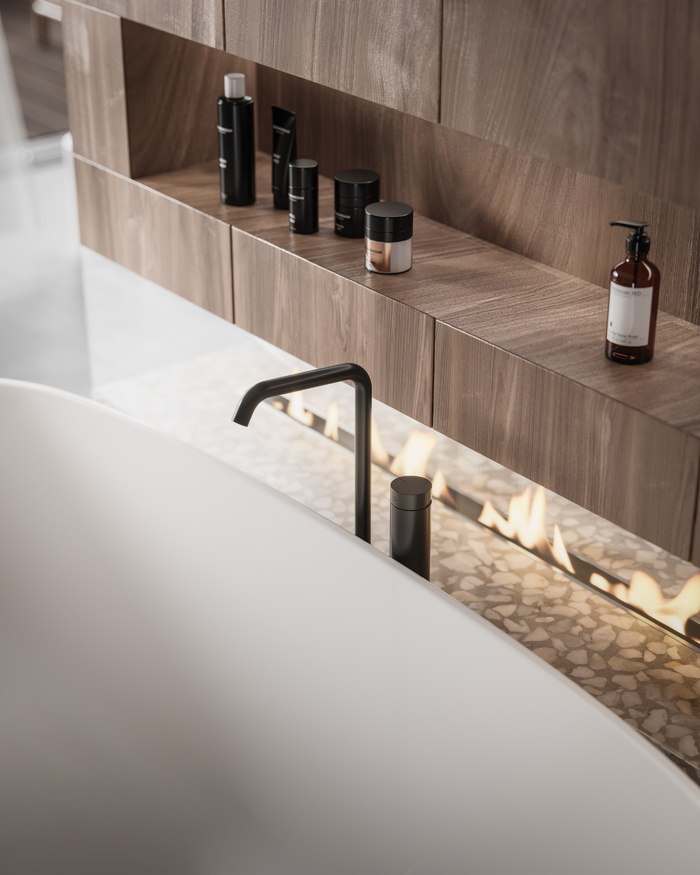 浴室现代简约风格特写场景近景(8)