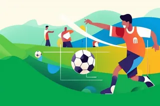 足球玩耍运动背景