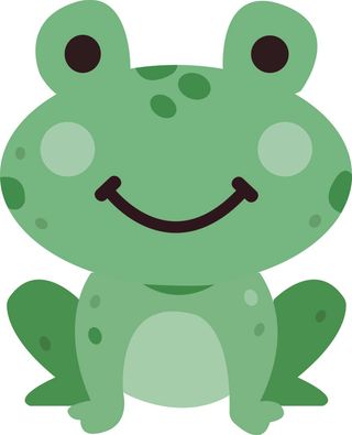 矢量免抠卡通青蛙