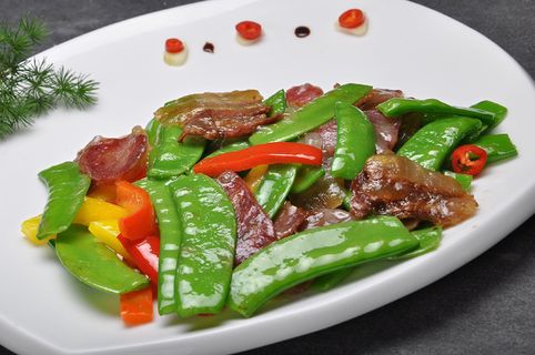 荷兰豆炒腊肉 48份