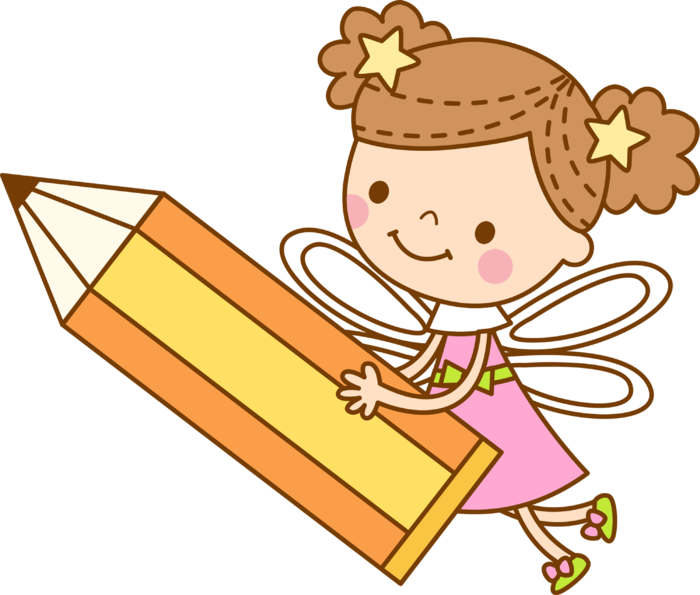 笔 天使 卡通 人物