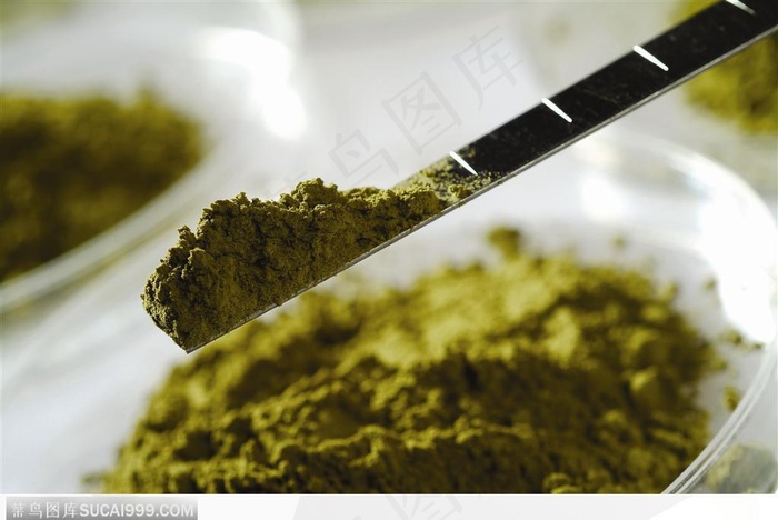 生物技术-绿色的粉末