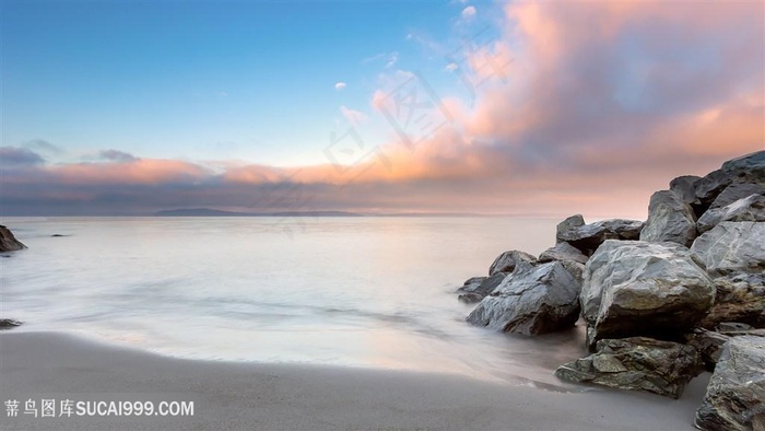 海景沙滩风景画壁纸