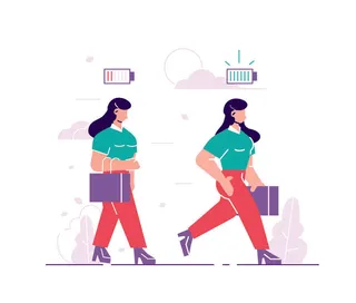 扁平化人物场景办公互联网等距ai矢量设计网页海报UI素材插画