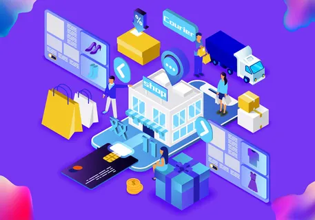 商务2.5D未来科技商务素材