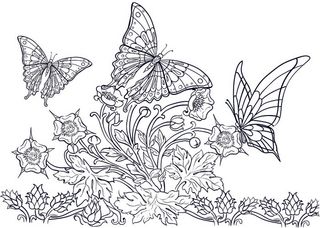 卡通手绘儿童黑白线描线稿