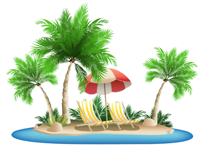 夏天椰树素材