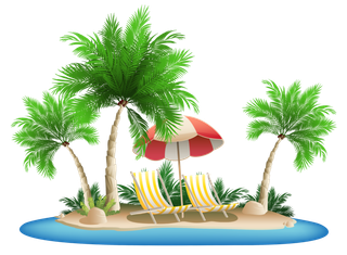 夏天椰树素材
